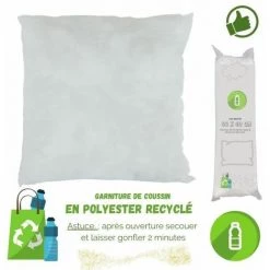 Coussin Gris 40X40 Cm Avec Rembourrage Déhoussable Pour Le Canapé Ou Fauteuil Sur Le Lit FUIENKO -banc et tabouret Soldes Boutique 56062447 3