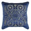 Coussin Home Decor Bleu Polyester Doré Velours (45 X 10 X 45 Cm) FUIENKO -banc et tabouret Soldes Boutique 56063864 1