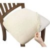 BENOBBY KIDS Lot De 4 Housses De Chaise En Jacquard Extensible, Housse De Coussin De Siège De Salle à Manger Amovible, Lavable Et Anti-poussière (4, Beige) -banc et tabouret Soldes Boutique 56069820 1