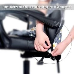 BENOBBY KIDS Housse De Chaise De Bureau Imprimée, Housse De Chaise D'ordinateur Élastique Housse De Chaise De Patron Universelle Housse De Chaise À Dossier Haut De Style Simple Moderne - Pivoine,Large -banc et tabouret Soldes Boutique 56070218 5