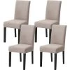 PERLE RARE Housse élastique Pour Chaises à Haut Dossier - Pour Salle à Manger, Décoration De Fête, Mariage, Banquet