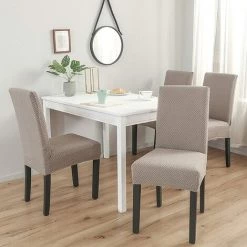 PERLE RARE Housse élastique Pour Chaises à Haut Dossier - Pour Salle à Manger, Décoration De Fête, Mariage, Banquet -banc et tabouret Soldes Boutique 56095804 5