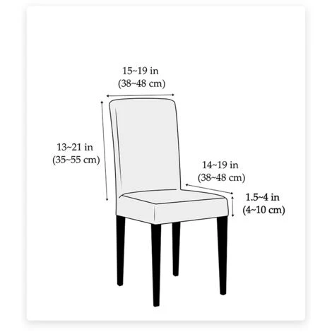 PERLE RARE Housse De Chaise Décor 4 Pièces Housse De Chaise Stretch-Housse Couverture De Chaise De Matériau Spandex élastique Pour Un Ajustement Universel, Très Facile à Nettoyer Et Durable (Paquet De 4, Noir) 6 PERLE RARE Housse De Chaise Décor 4 Pièces Housse De Chaise Stretch-Housse Couverture De Chaise De Matériau Spandex élastique Pour Un Ajustement Universel, Très Facile à Nettoyer Et Durable (Paquet De 4, Noir) – Image 4