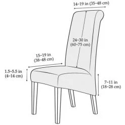 PERLE RARE Grande Étanche Housse De Chaise De Salle à Manger Jacquard Extensible(Café Noir,2 Pièces) 11 PERLE RARE Grande Étanche Housse De Chaise De Salle à Manger Jacquard Extensible(Café Noir,2 Pièces) -banc et tabouret Soldes Boutique 56095824 5