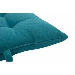 Galette De Chaise 100% Coton 38 X 38 X 3 Cm Avec Liens Non Amovibles Uni Bleu Canard 38 X 38 Cm FUIENKO -banc et tabouret Soldes Boutique 56121691 3