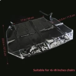 FUIENKO Coussin De Chaise En PVC Protection De L'environnement Housse De Protection Transparente Et Confortable 2 Pièces -banc et tabouret Soldes Boutique 56121727 4