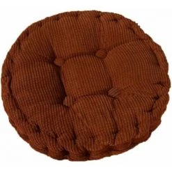 FUIENKO Coussin Rond Pour Chaise De Salle à Manger Canapé Tabouret Canapé Coussin épais, Couleur Café 40 X 40 Cm 1 Pcs