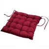 1001KDO POUR LA MAISON Coussin De Chaise Assise Matelassé 40 X 40 Cm Bordeaux -banc et tabouret Soldes Boutique 56678242 1