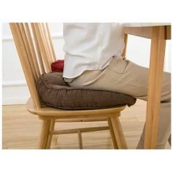 Coussin De Chaise De Bureau En Peluche Flocon De Neige, Gris, 45x45cm FUIENKO -banc et tabouret Soldes Boutique 56693229 4