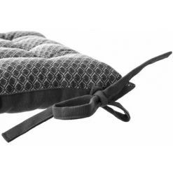 Lot De 2 Galettes De Chaise - 38 X 38 Cm. - Gris FUIENKO -banc et tabouret Soldes Boutique 56693824 3