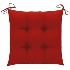 Lot De 2 Coussins De Chaise Décor - Coussin De Chaise - Rouge 40x40x7 Cm FUIENKO