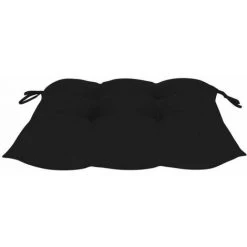 Lot De 2 Coussins De Chaise Décor - Coussin De Chaise - Tissu Noir 40x40x7 Cm FUIENKO -banc et tabouret Soldes Boutique 56694079 4