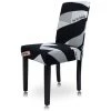 Thsinde Housse De Chaise De Salle à Manger élastique 4 Pièces Housse De Chaise Universelle Imprimée Housse De Chaise Antidérapante-QY17 -banc et tabouret Soldes Boutique 56755005 1