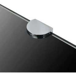 NOVA Étagère Angulaire Avec Support Chromé Et Divers Verre Noir Étagère De Coin Avec Supports Chromés Verre Noir 35 X 35 Cm Des Modèles : Noir 35 X 35 Cm -banc et tabouret Soldes Boutique 57094999 3