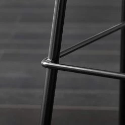 SoBuy FST90-Bx2 Lot De 2 Tabourets De Bar Design Tabouret Haut De Bistrot Avec Dossier Et Repose-Pieds, Tabouret De Comptoir, Chaise De Bar Confortable, Bleu -banc et tabouret Soldes Boutique 57111200 5