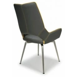 NETFURNITURE Chaise Pivotante De Grapon - Gris - Gris