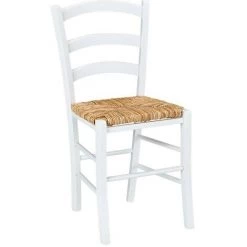 VENTE-UNIQUE.COM Lot De 6 Chaises PAYSANNE - Hêtre Massif Teinté Blanc, Paille De Riz - Blanc 9 VENTE-UNIQUE.COM Lot De 6 Chaises PAYSANNE - Hêtre Massif Teinté Blanc, Paille De Riz - Blanc -banc et tabouret Soldes Boutique 57216967 3
