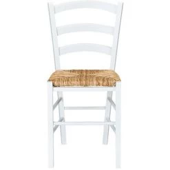 VENTE-UNIQUE.COM Lot De 6 Chaises PAYSANNE - Hêtre Massif Teinté Blanc, Paille De Riz - Blanc 10 VENTE-UNIQUE.COM Lot De 6 Chaises PAYSANNE - Hêtre Massif Teinté Blanc, Paille De Riz - Blanc -banc et tabouret Soldes Boutique 57216967 4