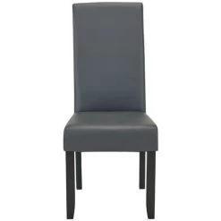 VENTE-UNIQUE.COM Lot De 6 Chaises ROVIGO - Simili Gris Mat - Pieds Bois Noir - Gris -banc et tabouret Soldes Boutique 57216975 3
