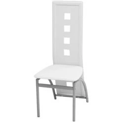 Chaises De Salle à Manger Similicuir Blanc 4 Pcs VidaXL 7 Chaises De Salle à Manger Similicuir Blanc 4 Pcs VidaXL -banc et tabouret Soldes Boutique 5723711 2