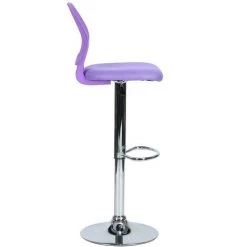 URBAN MEUBLE Tabouret De Bar Chaise Haute Violet Avec Repose-pied -banc et tabouret Soldes Boutique 57301525 5