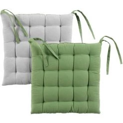 banc et tabouret Soldes Boutique 37 1001KDO POUR LA MAISON Assise Matelassée 40 X 40 Cm Initia Kaki Taupe