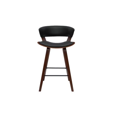 MILIBOO Tabouret De Bar Design Noir Et Bois Foncé H65 Cm SYRAH - Noyer / Noir 3 MILIBOO Tabouret De Bar Design Noir Et Bois Foncé H65 Cm SYRAH - Noyer / Noir