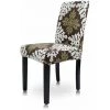 DENUOTOP Housse De Chaise Housse De Chaise De Salle à Manger élastique 4 Pièces Housse De Chaise Universelle Imprimée Housse De Chaise Antidérapante-QY02 -banc et tabouret Soldes Boutique 57589182 1