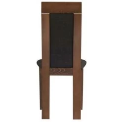 VENTE-UNIQUE.COM Lot De 6 Chaises BELINDA - Hêtre Et Tissu - Coloris : Noyer Et Anthracite - Gris Anthracite, Naturel Foncé -banc et tabouret Soldes Boutique 57622683 5