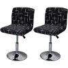 FLYME Housse De Tabouret De Bar Extensible, 2PCS Housse De Chaise Haute Imprimée Pour Bar Couvre De Chaise De Salle à Manger Haute, Protecteur De Siège De Chaise De Salle à Manger -banc et tabouret Soldes Boutique 57685972 1