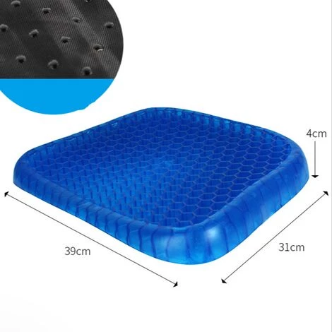 DONTODENT Coussin De Siège En Gel, Coussin De Chaise À Structure En Nid D'abeille À Doubles Couches, Coussin De Siège Respirant Pour La Voiture,Le Bbureau Et Au Domicile, Tour 3 DONTODENT Coussin De Siège En Gel, Coussin De Chaise À Structure En Nid D'abeille À Doubles Couches, Coussin De Siège Respirant Pour La Voiture,Le Bbureau Et Au Domicile, Tour