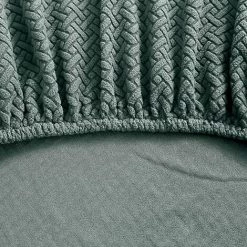 ILOVEMILAN Housse De Chaise Sans Accoudoirs, 1 Pièce En Tissu Sergé Extensible, Housse De Chaise D'appoint Amovible, Lavable, Housse De Chaise Pour Hôtel, Salon, Décoration D'intérieur, Vert Matcha -banc et tabouret Soldes Boutique 58072341 3