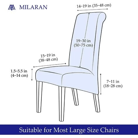 OUSUDELA Velvet Large Chair Covers Pour Salle à Manger, Housse De Siège Extensible Douce Pour Grande Chaise De Salle à Manger, Protecteur De Chaise Parsons Lavable Amovible, 2 Pièces,Brun Roux 7 OUSUDELA Velvet Large Chair Covers Pour Salle à Manger, Housse De Siège Extensible Douce Pour Grande Chaise De Salle à Manger, Protecteur De Chaise Parsons Lavable Amovible, 2 Pièces,Brun Roux – Image 5