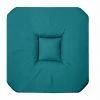 1001KDO POUR LA MAISON Coussin Galette De Chaise 4 Rabats 36 X 36 Cm Bleu Panama