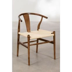 Chaise Uish Style SKLUM Bois D'orme - Osier Bois Foncé - Bois Foncé Bois Foncé -banc et tabouret Soldes Boutique 58392507 3