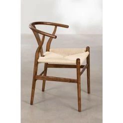 Chaise Uish Style SKLUM Bois D'orme - Osier Bois Foncé - Bois Foncé Bois Foncé -banc et tabouret Soldes Boutique 58392507 4