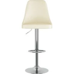 VidaXL Tabourets De Bar 2 Pcs Crème Tissu - Crème -banc et tabouret Soldes Boutique 58400999 5