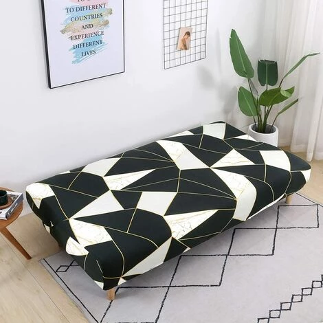 OUSUDELA Housse De Canapé Sans Bras 3 Places Couverture De Canapé Extensible Tout Couvert Canapé Pliant Protecteur, Universel Motif Géométrique Antidérapant Serviette De Canapé 190-210 Cm 6 OUSUDELA Housse De Canapé Sans Bras 3 Places Couverture De Canapé Extensible Tout Couvert Canapé Pliant Protecteur, Universel Motif Géométrique Antidérapant Serviette De Canapé 190-210 Cm – Image 4