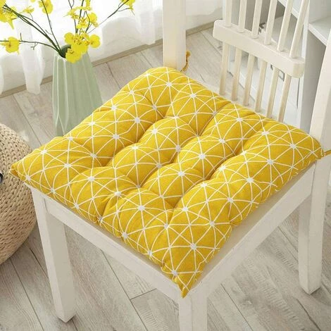 OUSUDELA Coussins De Chaise Coussins D'assise Et De Chaise Jardin Maison Coussins Rembourrés Idéal Pour Intérieur Et Extérieur Matière,40*40CM 3 OUSUDELA Coussins De Chaise Coussins D'assise Et De Chaise Jardin Maison Coussins Rembourrés Idéal Pour Intérieur Et Extérieur Matière,40*40CM