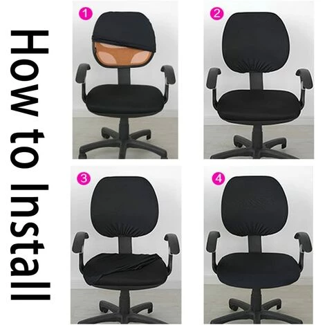AIDUCHO Housse De Chaise Amovible De Style Extensible Moderne - Housse De Chaise Amovible Et Résistante Pour Chaise De Bureau Rotative Chaise Pivotante Chaise, (fauteuil Non Fourni) - 29# 6 AIDUCHO Housse De Chaise Amovible De Style Extensible Moderne - Housse De Chaise Amovible Et Résistante Pour Chaise De Bureau Rotative Chaise Pivotante Chaise, (fauteuil Non Fourni) - 29# – Image 4