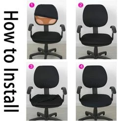 AIDUCHO Housse De Chaise Amovible De Style Extensible Moderne - Housse De Chaise Amovible Et Résistante Pour Chaise De Bureau Rotative Chaise Pivotante Chaise, (fauteuil Non Fourni) - Noir 9 AIDUCHO Housse De Chaise Amovible De Style Extensible Moderne - Housse De Chaise Amovible Et Résistante Pour Chaise De Bureau Rotative Chaise Pivotante Chaise, (fauteuil Non Fourni) - Noir -banc et tabouret Soldes Boutique 58489627 4