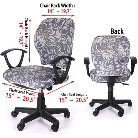 AIDUCHO Housse De Chaise Amovible De Style Extensible Moderne - Housse De Chaise Amovible Et Résistante Pour Chaise De Bureau Rotative Chaise Pivotante Chaise, (fauteuil Non Fourni) - Beige 4 AIDUCHO Housse De Chaise Amovible De Style Extensible Moderne - Housse De Chaise Amovible Et Résistante Pour Chaise De Bureau Rotative Chaise Pivotante Chaise, (fauteuil Non Fourni) - Beige – Image 2