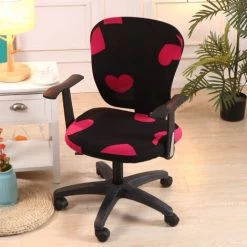 AIDUCHO Housse De Chaise Amovible De Style Extensible Moderne - Housse De Chaise Amovible Et Résistante Pour Chaise De Bureau Rotative Chaise Pivotante Chaise, (fauteuil Non Fourni) - 15#
