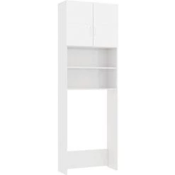 NOVA Armoire à Laver Avec Portes Et Compartiments Ouverts. Meuble De Machine à Laver Blanc Brillant 64x25,5x190 Cm 8 NOVA Armoire à Laver Avec Portes Et Compartiments Ouverts. Meuble De Machine à Laver Blanc Brillant 64x25,5x190 Cm -banc et tabouret Soldes Boutique 58571538 2