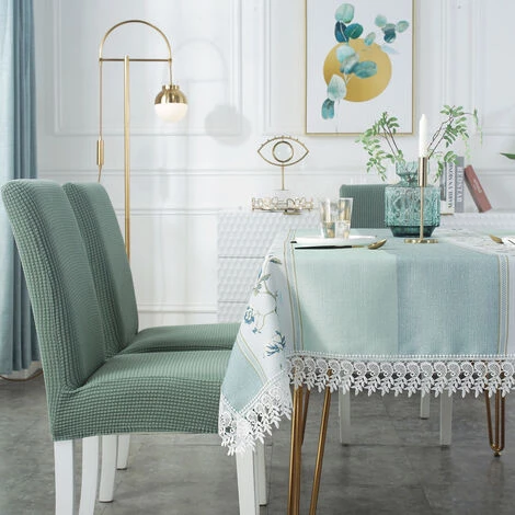 AIDUCHO 6 Pièce Housse De Chaise Extensible Housse De Chaise De Salle à Manger Durable Couverture De Chaise Appliquée à La Décor De Fête, Mariage, Anniversaire Etc(vert) 4 AIDUCHO 6 Pièce Housse De Chaise Extensible Housse De Chaise De Salle à Manger Durable Couverture De Chaise Appliquée à La Décor De Fête, Mariage, Anniversaire Etc(vert) – Image 2