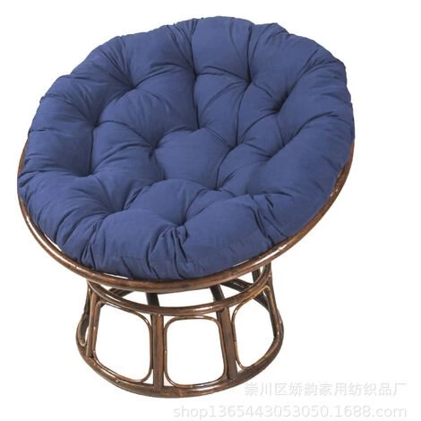 BENOBBY KIDS Coussin Papasan Rond Coussin De Chaise Capitonné Arrondi Coussin De Sol épais Couleur Unie Confortable, Garden Cushion, Rattan Armchair Cushion, Hanging Chair Cushion, (Bleu Marine,100*100cm)-sans Chaise 3 BENOBBY KIDS Coussin Papasan Rond Coussin De Chaise Capitonné Arrondi Coussin De Sol épais Couleur Unie Confortable, Garden Cushion, Rattan Armchair Cushion, Hanging Chair Cushion, (Bleu Marine,100*100cm)-sans Chaise