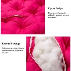 BENOBBY KIDS Coussin Papasan Rond Coussin De Chaise Capitonné Arrondi Coussin De Sol épais Couleur Unie Confortable, Garden Cushion, Rattan Armchair Cushion, Hanging Chair Cushion, (Bleu Marine,100*100cm)-sans Chaise 9 BENOBBY KIDS Coussin Papasan Rond Coussin De Chaise Capitonné Arrondi Coussin De Sol épais Couleur Unie Confortable, Garden Cushion, Rattan Armchair Cushion, Hanging Chair Cushion, (Bleu Marine,100*100cm)-sans Chaise -banc et tabouret Soldes Boutique 58683326 3