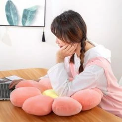 MONLY Coussin De Sol En Forme De Fleur, Pour Bureau, Tatami Sédentaire, Pour Voiture, Pour Relaxation Des Fesses, Siège De Chaise, En Peluche -banc et tabouret Soldes Boutique 58830987 2