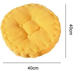 ENLENK Chaise Coussin Fauteuil Siège Canapé Coussin Rond Intérieur Et Extérieur épaissi Décoration Bureau à Domicile Salle à Manger Voiture Salon Orange -banc et tabouret Soldes Boutique 58845522 2