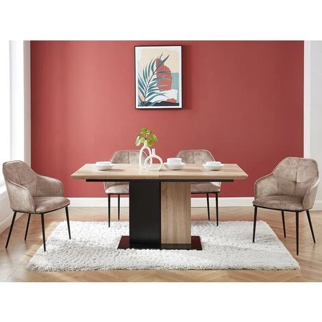 VENTE-UNIQUE.COM Lot De 2 Chaises Avec Accoudoirs - Velours Et Métal - Beige - ELERINA - Beige 4 VENTE-UNIQUE.COM Lot De 2 Chaises Avec Accoudoirs - Velours Et Métal - Beige - ELERINA - Beige – Image 2